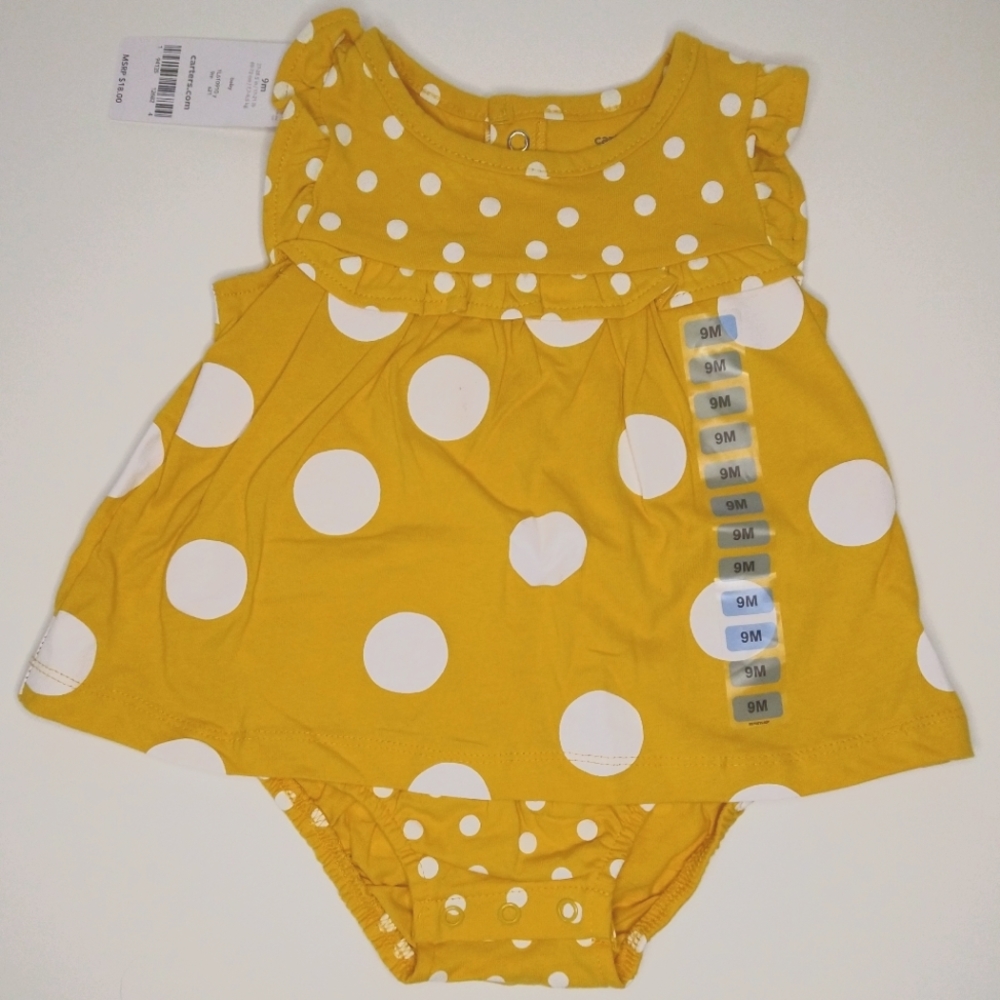 Carter's Baby Girl Polka Dot Bodysuit Dress